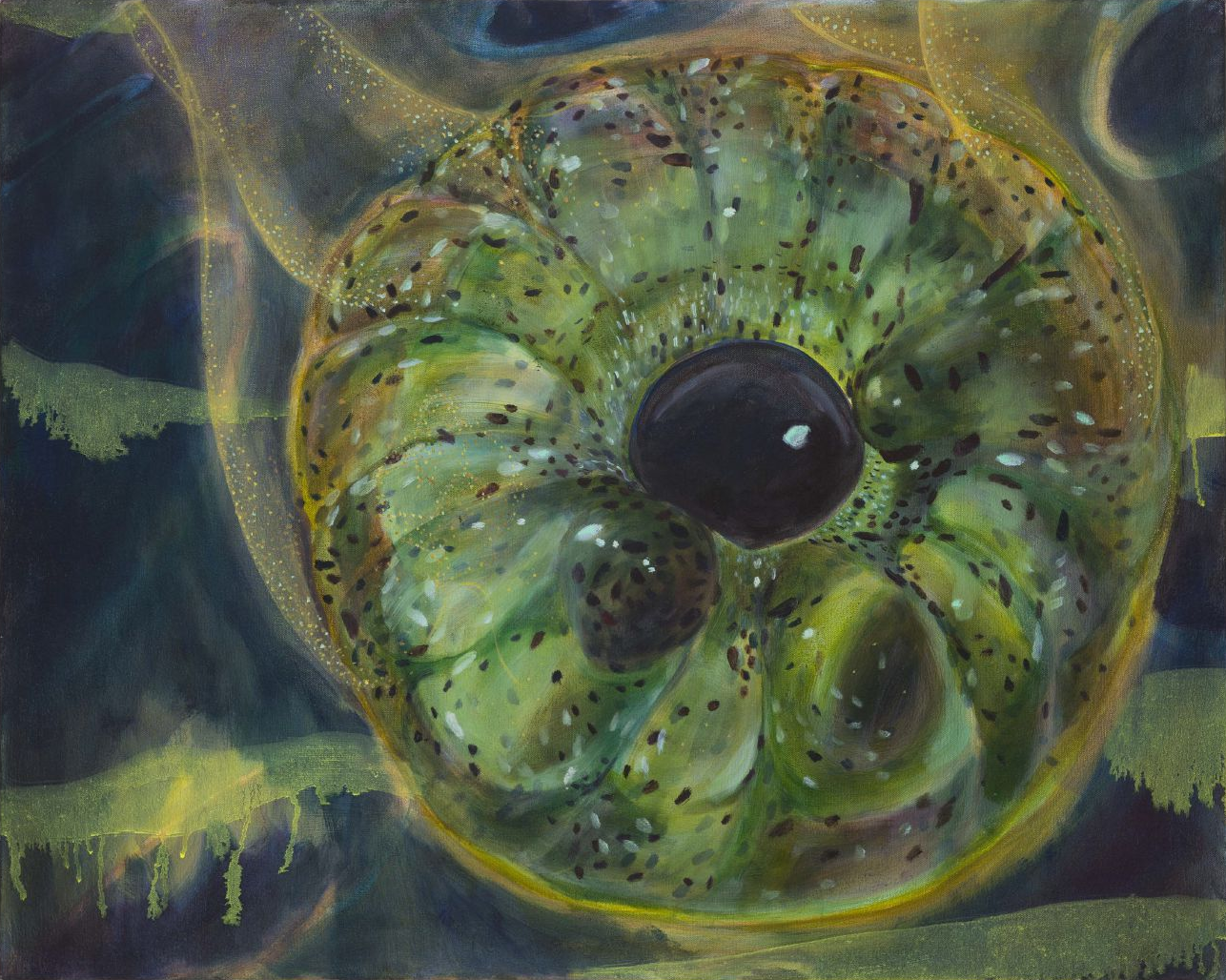 图片3 Spore Jelly Dance Kenix Xiaoqing Liang 111.5 x 122 cm Oil on canvas 2023